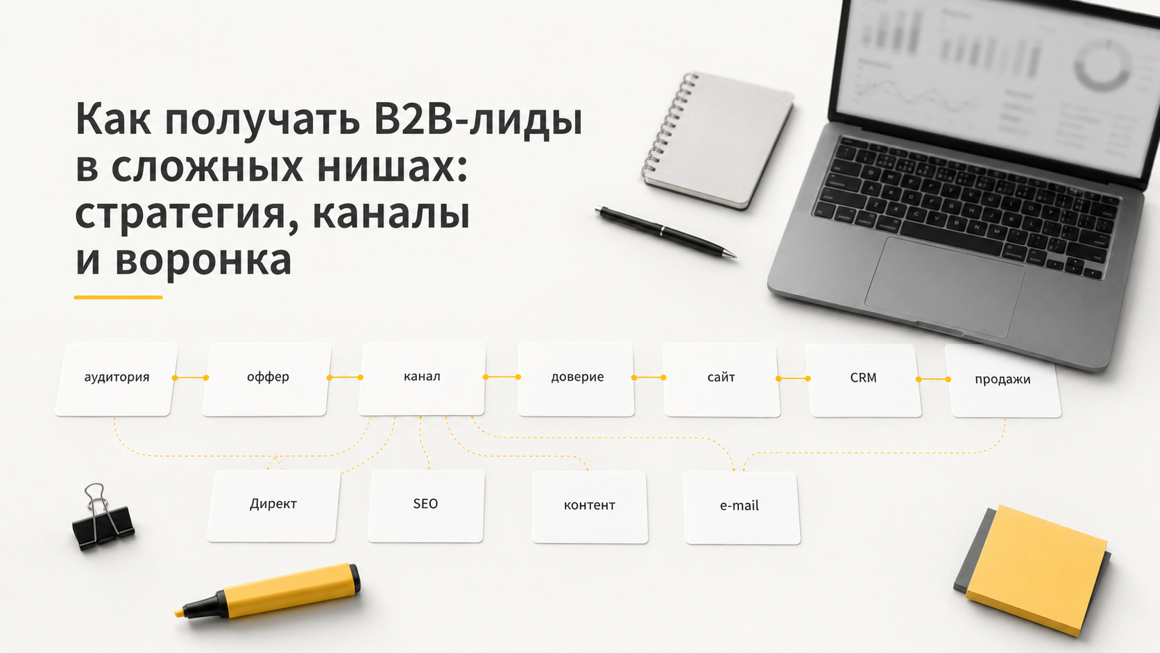 Как получать B2B-лиды в сложных нишах: стратегия, каналы и воронка